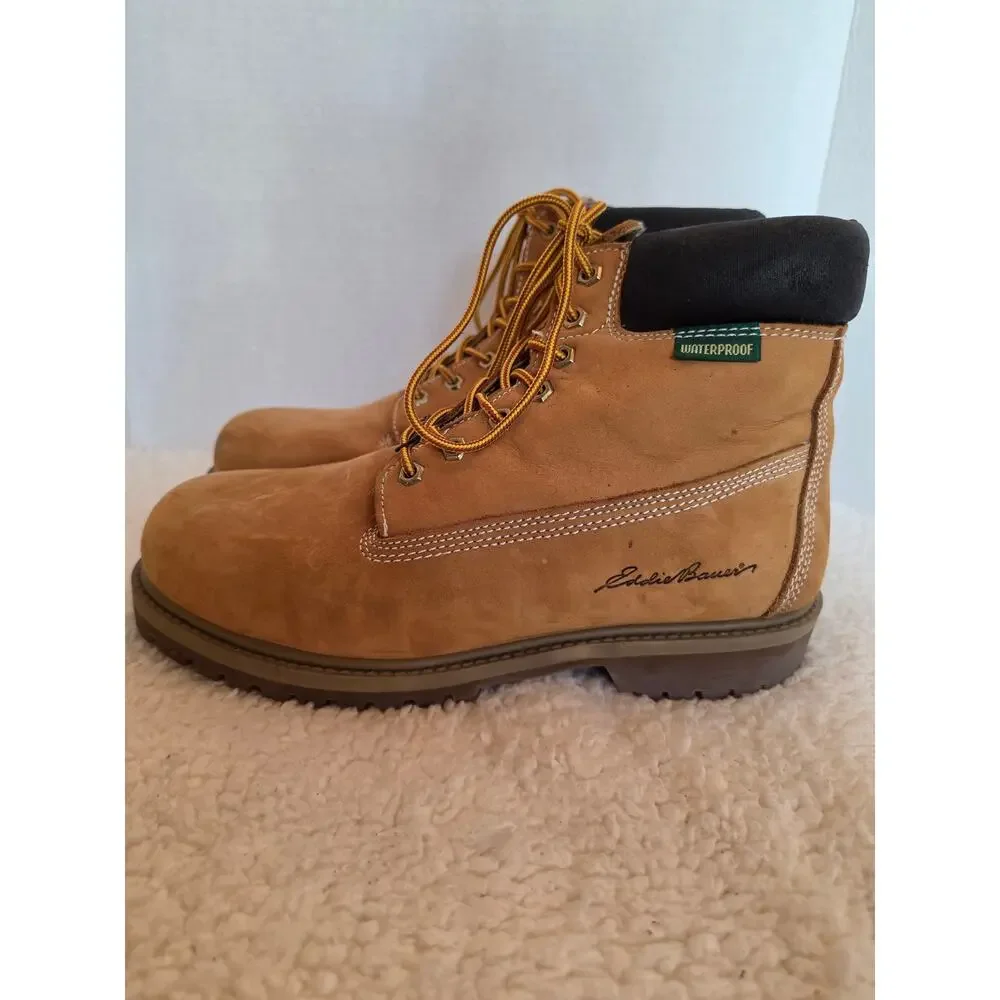 Eddie Bauer Men's Suede Work Boots, Sz 9.5